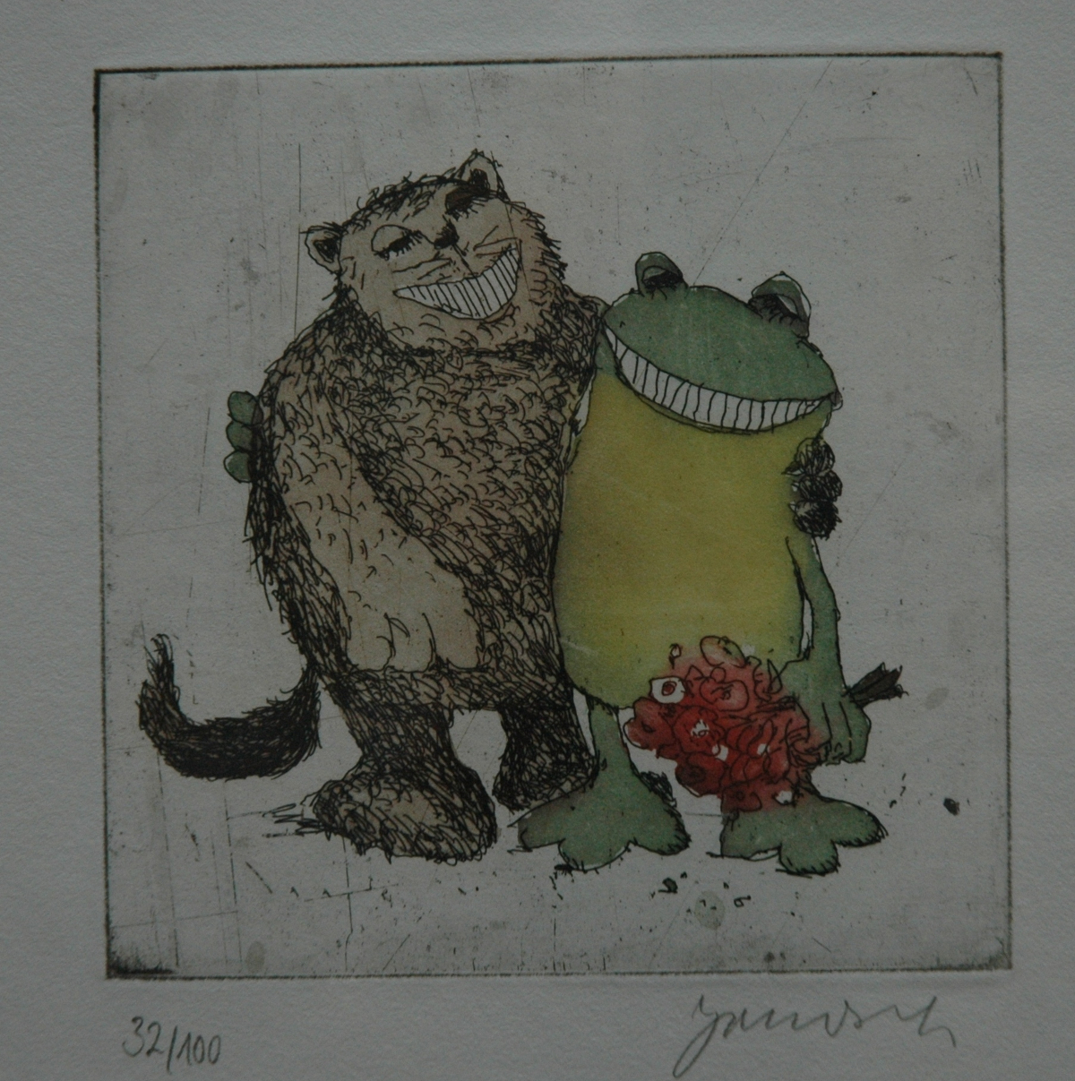 Bär und Frosch