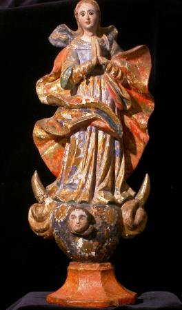 Madonna Borboletta auf Mondsichel